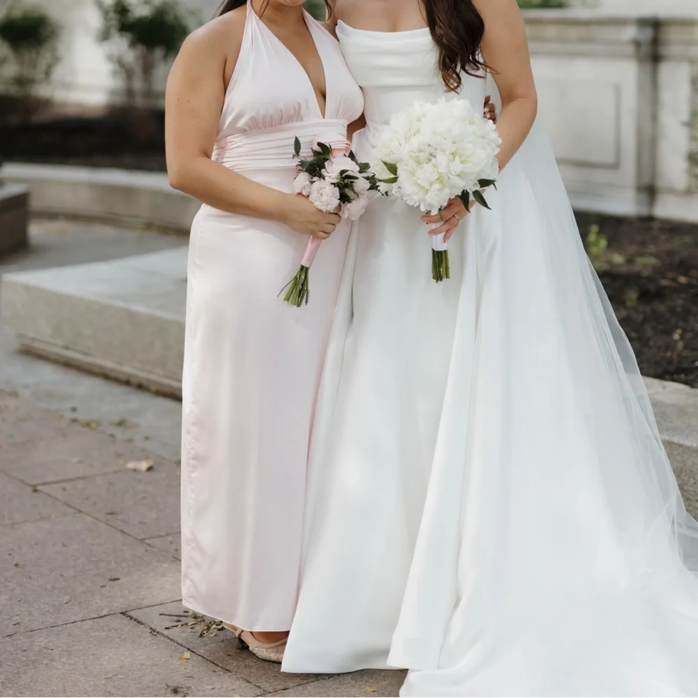 Abercrombie & Fitch Light Pink Midi Dress - Picture 2 of 2